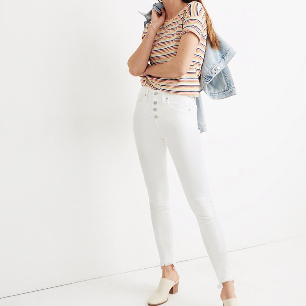10” High Rise Madewell Cropped Skinny Jean